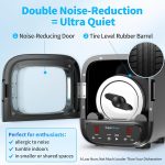 K2 Ultra Quiet Rock Tumbler Kit - 3LB Professional Rock Polisher | Quiet Brushless Motor, Up to 6X Noise Reduction, Adjustable 9-Day Timer & Speeds, Full Accessories, Ideal for Adults & Kids - Image 4