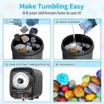 K2 Ultra Quiet Rock Tumbler Kit - 3LB Professional Rock Polisher | Quiet Brushless Motor, Up to 6X Noise Reduction, Adjustable 9-Day Timer & Speeds, Full Accessories, Ideal for Adults & Kids - Image 5
