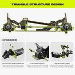 AMORIL 1/10 RTR Brushless Fast RC Cars for Adults,Max 50mph Hobby Electric Off-Road Monster Truck,Waterproof High Speed RC Car 4WD Remote Control Car with 3S Lipo,Green - Image 5