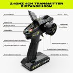 AMORIL 1/10 RTR Brushless Fast RC Cars for Adults,Max 50mph Hobby Electric Off-Road Monster Truck,Waterproof High Speed RC Car 4WD Remote Control Car with 3S Lipo,Green - Image 7