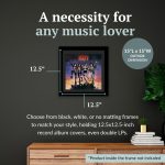 15"x15" LP Vinyl Record Frame Display, Music Album Cover Holder, Stunning Wall Art Decor w/Black Mat, Dust-free Glass, and Wall Hanger for Musicians & Music Lovers, 1-Pack - Image 4