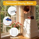 6 Pack Acrylic Risers for Display Acrylic Cube Boxes Risers Display Stands with Hollow Bottoms Decorative Stand for Jewelry Candy Table Decor 6 Sizes(White,10 to 15 Inch,Square) - Image 4