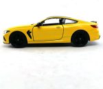 KiNSMART BMW M8 Competition 1:36 Scale 5" Die Cast Metal Model Toy Super Car w/Pullback Action (Yellow) - Image 4