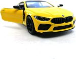 KiNSMART BMW M8 Competition 1:36 Scale 5" Die Cast Metal Model Toy Super Car w/Pullback Action (Yellow) - Image 5