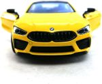 KiNSMART BMW M8 Competition 1:36 Scale 5" Die Cast Metal Model Toy Super Car w/Pullback Action (Yellow) - Image 7