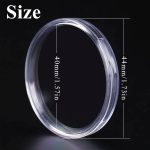 Utron 60P Clear Plastic Coin Capsules, Dollar Coin Holder, 40mm Silver Coin Storage for Collectors, Morgan Silver Dollar Coin Holders with Adjustable Gasket (17/20/25/27/30/33/38/40mm) - Image 3