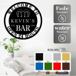 Personalized Bar Metal Sign, Custom Bar Sign for Home Bar Wall Decor | Custom Bar Name Sign, Bar Metal Wall Decor for Pub, Home Bars, Man Cave, Club, Gift for Father, Man, Bartenders - Image 4