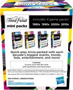 Hasbro Games Trivial Pursuit Mini Packs Multipack, Fun Trivia Questions for Adults and Teens Ages 16+, Includes 4 Game Featuring 4 Decades - Image 5