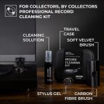 Big Fudge Record Cleaning Kit Professional Series - Vinyl Record Cleaner - Includes Vinyl Brush, Cleaning Fluid, Stylus Gel, Anti Static Velvet Brush, Padded Storage Case - Image 3