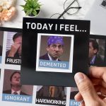 The Office Mood Magnet,The Office Gifts for TV Show Fans, Funny Magnets for Fridge,Today I'm Feeling - Image 4