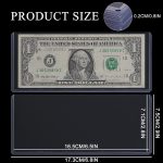 15PCS Banknote Holders Top-Load Currency Money Sleeves for Bills | Uncle Paul Currency for Paper Money 167x70mm Acid-Free PVC, Clear Display for Protector Storage Cases PN03L15 - Image 3