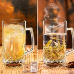 20 OZ Beer Stein Mugs, German Clear Large Tall Beer Glasses With Handle for Men, Set of 2 - Image 4
