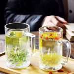 20 OZ Beer Stein Mugs, German Clear Large Tall Beer Glasses With Handle for Men, Set of 2 - Image 6