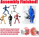 Dumwick Titan13 Action Figure, Lucky Robot 13 Action Figure,3D Printed Multi-Jointed Movable Action Figures,Dummy Robot 13 Figure Creative Gifts for Kids Adults (9pcs) - Image 3