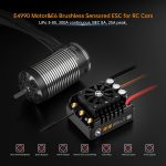 XC E4990 Motor & E6 Sensored Brushless ESC Combo for RC Car,3-8S Lipo,200A Continuous Current,Supprot APP Control,Applicable to:1/6 On-Road,Off-Road,Short Course,1/7 Monster(Heavy Load) - Image 4