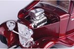 MotorMax American Classics 1932 Ford Coupe 1/24 Scale Diecast Model Car Red - Image 4
