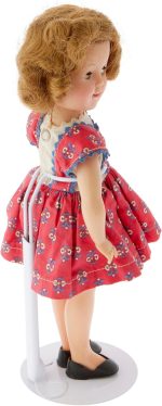 Plymor DSP-60W White Adjustable Doll Stand | Fits 10, 11, 12, 13, and 14 inch Dolls or Action Figures, Waist is 2" - 2.5" wide, 5.5" - 7" around - Image 3