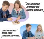 Gemstone and Fossil Dig Kit – Excavate 10 Gems and 10 Fossils, STEM Geology Set, Educational Toy, Science Kit for Kids Ages 8+ - Image 6