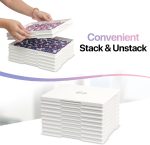 9-Pack Puzzle Sorting Trays with Lid that Doubles as a Puzzle Box Stand – 11" x 9" Stackable Trays for 1000–1500 Piece Jigsaw Puzzles, Great Gift for Adult Puzzle Lovers - Image 5