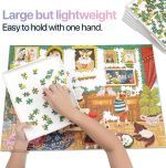9-Pack Puzzle Sorting Trays with Lid that Doubles as a Puzzle Box Stand – 11" x 9" Stackable Trays for 1000–1500 Piece Jigsaw Puzzles, Great Gift for Adult Puzzle Lovers - Image 6