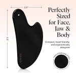 Kitsch Stainless Steel Guasha Tool for Face - Matte Black | Stainless Steel Gua Sha Facial Tools | Face Sculpting Tool and Double Chin Reducer, Neck & Lymphatic Drainage Massager - Image 6