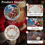 Santa Claus Sleigh Commemorative Coin - Merry Xmas Elk Snowy Village Token - Happy New Year Funny Celebration Keepsake Collection Gifts for Family Friends - Image 7