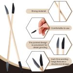 30 Pcs Sanding Sticks Double End Matchsticks Sanding Twigs Fine Detailing Polishing Sticks for Plastic Models Wood Hobby, 120/280 Grit, 5.4 x 0.3 Inch - Image 4