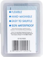 Hoyle Waterproof Clear Plastic Playing Cards 1 Deck Outdoor Pool | Flexible plastic resists bending and tearing, Rinse clean after use, Perfect for camping and beach games - Image 3
