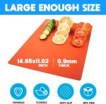 5 Pieces Flexible Cutting Boards, BPA Free Plastic Cutting Boards for Kitchen, Non Slip Cutting Mat for Meat and Vegetables - Image 3