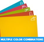 5 Pieces Flexible Cutting Boards, BPA Free Plastic Cutting Boards for Kitchen, Non Slip Cutting Mat for Meat and Vegetables - Image 4