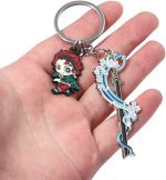 Anime Slayer Keychains, Fun Cartoon Keyring Jewelry Gift for Men and Women - Image 7