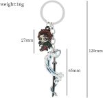 Anime Slayer Keychains, Fun Cartoon Keyring Jewelry Gift for Men and Women - Image 8