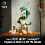 LEGO Pokémon Rayquaza 72168 | Collectible Building Set for Adults, Ages 18+, Posable Pokémon Model Kit for Display, Bedroom, Desk or Book Shelf Decor - Image 3
