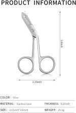 Professional Scissor Tweezers with Handles | Stainless Steel, Larger Grabbing Surface Area, Precision Eyebrow Tweezers, for Women and Men Facial Hair, No Hair Breakage - Image 3