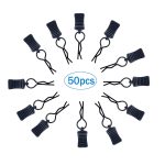 50pcs RC Body Clips with Pull Tabs for All 1/8 1/10 1/12 Scale Traxxas Redcat Axial Arrma HSP Redcat HPI Himoto Tamiya RC Car Truck Buggy Parts (1.2mm Rod Black Clips and Tabs) - Image 4