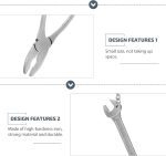 Garneck 5Pcs Mini Repair Tool Keychain Set: Metal Tiny Wrench Hammer Pliers Spanner Key Chains Pocket Wrench Pendant Utility Keyring Gift for Men Women - Image 9
