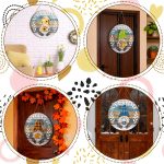 Qunclay Antique Seasonal Interchangeable Wooden Gnome Decor Summer Christmas in July Gnome Decorations with Magnet Pieces and Detachable Hats Hanging Welcome Sign - Image 7