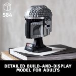 LEGO Star Wars The Mandalorian Helmet 75328 Buildable Model Kit, Display Collectible Decoration Set for Adults, Men, Women, Mom, Dad, Collectible Gift Idea - Image 3