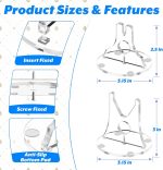 Cosmos Knife Display Stand - Acrylic Desktop Single Knife Display Stand Holder Desk Rack for Blade Collection Protection in Home Kitchen Cabin Décor (Clear) - Image 3