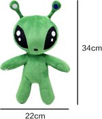 MAIPAI 13inch Green Alien Plush Toy,Soft Alien Plush Stuffed Animal Dolls, Cute Aliens Plushies Plush Figure Pillow for Kids Boys Girls and Fans Christmas,Birthdays - Image 5
