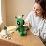 MAIPAI 13inch Green Alien Plush Toy,Soft Alien Plush Stuffed Animal Dolls, Cute Aliens Plushies Plush Figure Pillow for Kids Boys Girls and Fans Christmas,Birthdays - Image 7