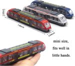 OTONOPI Toy Train Set High Speed Locomotive Engine Die Cast Model Car Sliding Linked Subway Bullet Train Set for Kids Pack of 3 - Image 4
