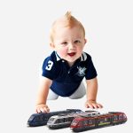 OTONOPI Toy Train Set High Speed Locomotive Engine Die Cast Model Car Sliding Linked Subway Bullet Train Set for Kids Pack of 3 - Image 6