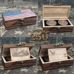 250th Anniversary USA Commemorative Coin Set with Wooden Gift Box, Patriotic Eagle & Liberty Bell Coins, 1776–2026 Freedom Keepsake, Veteran Gift, 250 Anniversary America Merchandise - Image 3