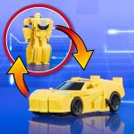 Transformers 1-Step Flip Heroes 3-Pack, 4-Inch Wheeljack, Bumblebee, and Optimus Prime Action Figures, Kids Easter Toys or Basket Stuffers, Age 6+ - Image 6