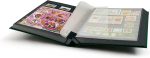 LIGHTHOUSE – “BASIC” Hard Cover Stockbook for Stamps - 64 Black Cardstock A4 Pages with Clear Strips and Double Linen Hinges - Black - Image 3