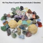 450 Pieces Rocks Collections for Kids, 40+ Kinds Gemstones and Crystals Set, Rocks and Minerals Science Kit Include 1.5lb Tumbled Chips Crystals and 1lb Tiny Rough Stones - Image 3