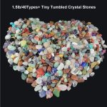 450 Pieces Rocks Collections for Kids, 40+ Kinds Gemstones and Crystals Set, Rocks and Minerals Science Kit Include 1.5lb Tumbled Chips Crystals and 1lb Tiny Rough Stones - Image 4