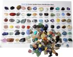 450 Pieces Rocks Collections for Kids, 40+ Kinds Gemstones and Crystals Set, Rocks and Minerals Science Kit Include 1.5lb Tumbled Chips Crystals and 1lb Tiny Rough Stones - Image 7
