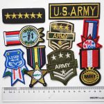 20pcs DIY Medal Epaulet Soldier Badges Patches Embroidery Mix Patterns Iron On/Sew On Applique for Clothes Backpacks T-Shirt Jeans Skirt Vests Scarf Hat Bag (Style 13) - Image 4